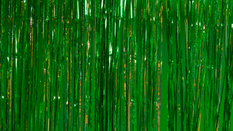 Full-Frame-Background-Shot-Of-Green-And-Gold-Tinsel-In-Studio-For-St-Patrick's-Day